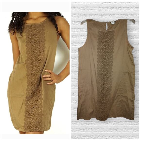 J. Crew Cotton Garden Lace Shift Dress Size Medium f13) - Picture 1 of 3